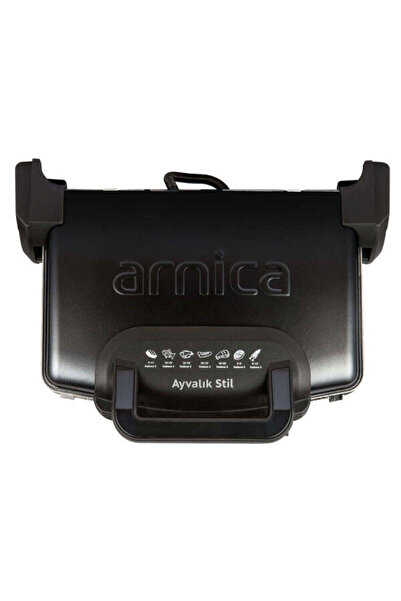 Arnica Ayvalık Stil Tost Makinesi Siyah GH26262