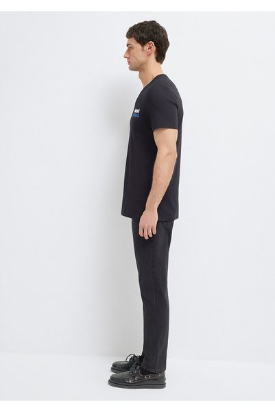 Mavi Jeans Baskılı Siyah Tişört Slim Fit / Dar Kesim 066841-900