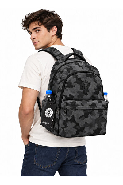 Bevitton Unisex School Bag Orthopedic Black School Backpack Sport