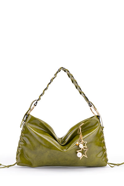 minebag Ring Metal Detaillierte Texas Damen-Umhängetasche Grün