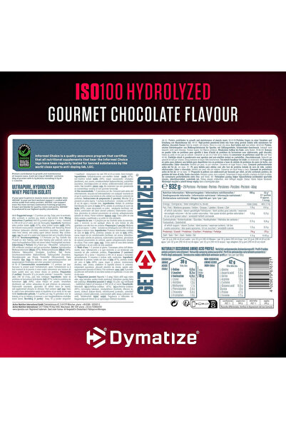 Dymatize Iso 100 Hydrolyzed Whey Protein 932g Çikolatalı