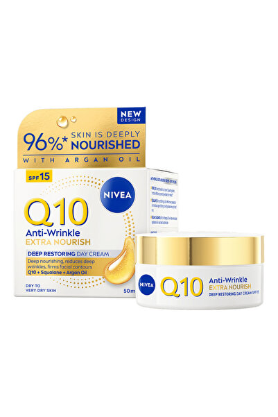 NIVEA Дневен крем Q10 Power за суха и много суха кожа