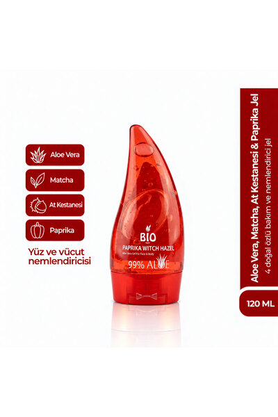 Bio Asia 4-Pack Herbal Power Gel – Aloe Vera + Matcha + Horse Chestnut + Papr...