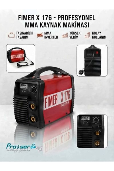Fimer X176 Inverter Kaynak Makinası 160 Amper (Kaynak eldiveni hediyeli-prose...