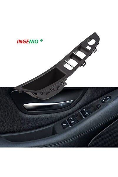 INGENIO Maner Interior Sofer Volan Stanga Negru, INGENIO, Compatibil BMW F11 ...