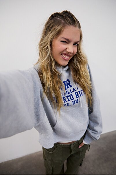 Stradivarius Kontrast detaylı sweatshirt