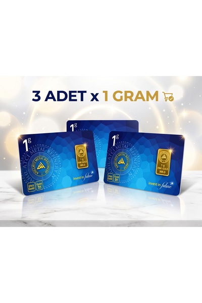 Ahlatcı 24 Ayar - 3 gram Külçe Altın