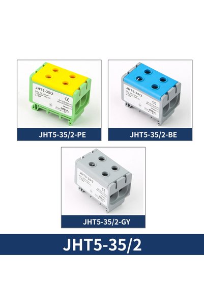 Choice BE JHT5-35-2-1Pcs JINH Din Rai Aluminum Distribution Junction Box JHT5...