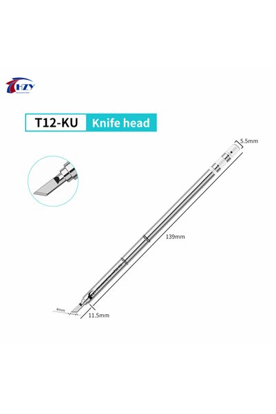 Choice T12-KU HZY T12 I ILS J02 JL02 K KU Soldering Iron Tips for Hakko Fx951...