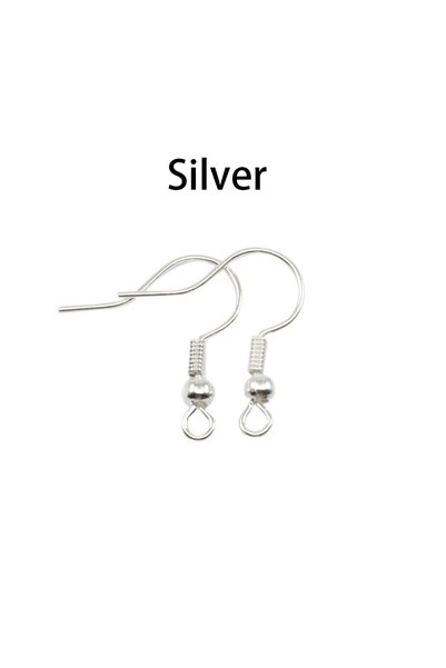 Choice1 100pcs Silver 100-200pcs/lot 20x17mm Earring Findings Ear Clasps Hook...