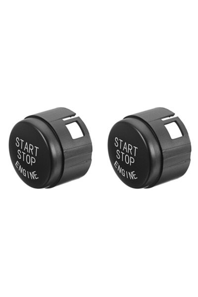 choice2 MOJOYCE 2Pcs Black Car Engine START Button Replace Cover STOP Switch ...
