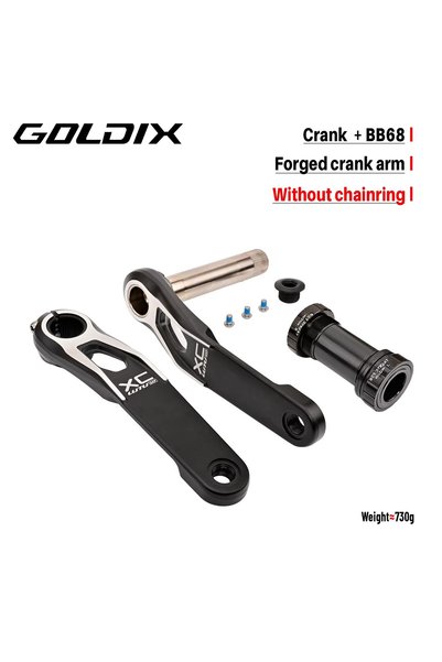 Choice 175mm Crank and BB GOLDIX Mountain Bike Crank Chain Wheel Set, Fixed w...