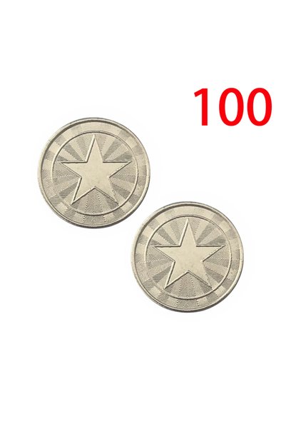 Choice 24mm 100PCS 100pcs Stainless Steel 23/24/25mm Tokens Crown Design Arca...
