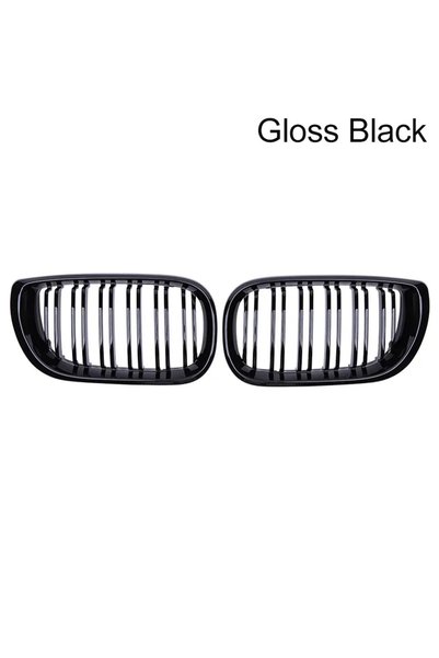 Choice Gloss Black Car Front Kidney Grill Gloss Black Double Slat Hood Grille...