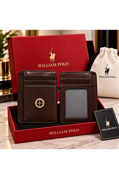 WİLLİAMPOLO Minimal Genuine Leather Unisex Card Holder