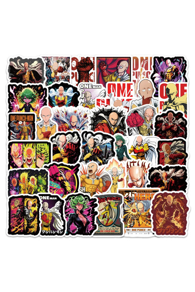Choice 54pcs 54PCS Cartoon One Punch Man Anime Sticker DIY Decoration Waterpr...