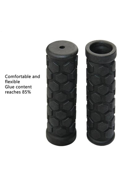 Choice Black 2PCS Bicycle Grips Mountain Handlebars Gloves Non-slip Rubber Gr...