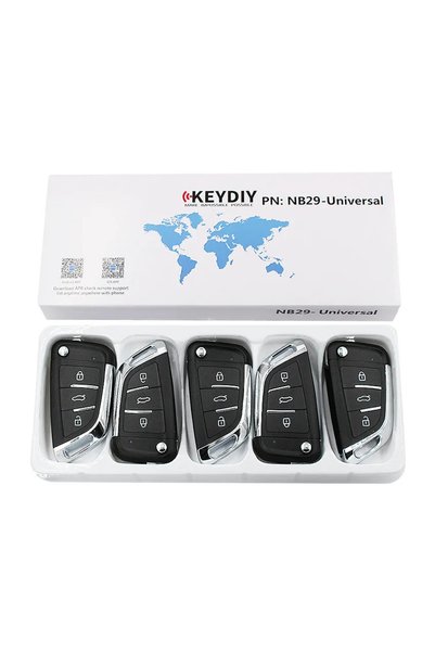 Choice مفتاح سيارة عن بعد متعدد الوظائف NB29 من KEYDIY، 5 قطع، مفتاح عالمي بـ...