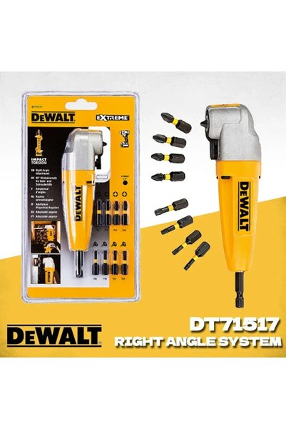 Choice مجموعة ملحقات مثقاب زاوية قائمة من ديوالت DT71517T، مكونة من 10 قطع مع...