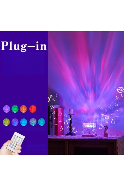 Choice مصباح ليلي ديناميكي الألوان بتقنية Aurora-plugin، جهاز عرض Aurora، مصب...