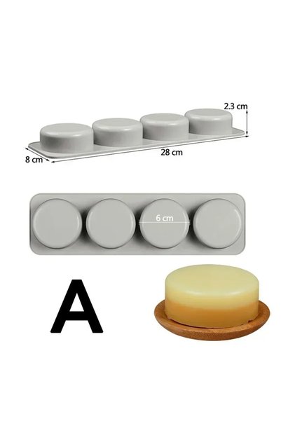 choice2 A Concise Design Soaps Molds 3D Handmade Creative Moulds Oval Round S...