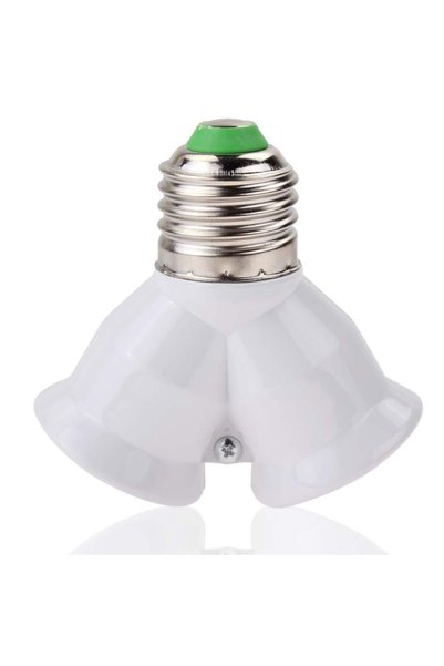 Choice Screw E27 LED Base Light Lamp Bulb Socket E27 to 2-E27 Splitter Adapte...