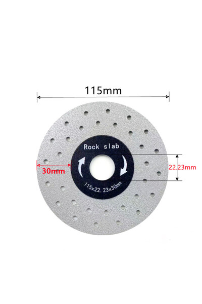 choice2 115mmx22.23mm 5" 125mm Diamond Dry Cutting Disc Slabs Porcelain Ceram...