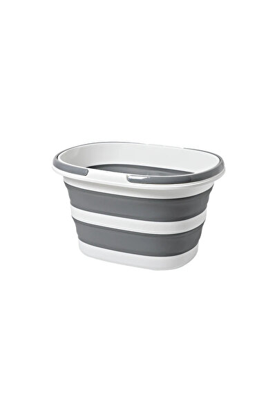 Choice Grey 16L Home Foldable Laundry Bucket, Mop Bucket, Square Double Handh...