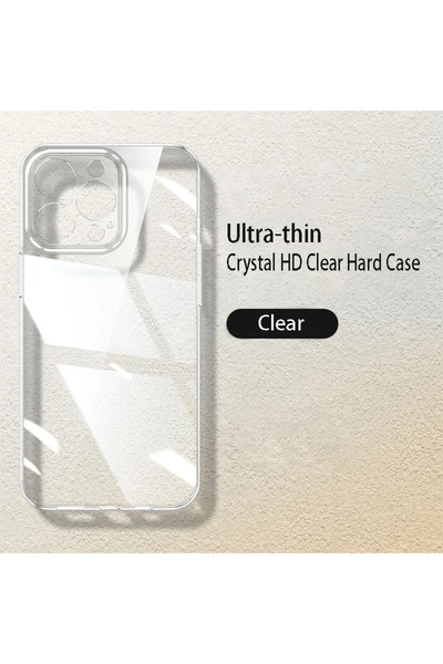 Choice جراب شفاف فاخر فائق النحافة شفاف صلب من البولي كربونات لهاتف iPhone 15...