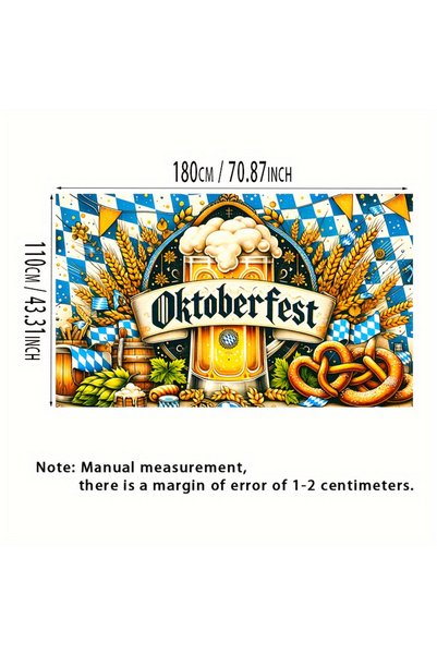 Choice 180X230cm MULTI Oktoberfest theme banner 1 piece - Traditional German ...