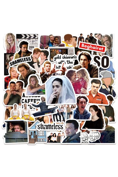 Choice ٥٨ قطعة من ملصقات مسلسل Shameless التلفزيوني، ملصقات جرافيتي رائعة لتز...