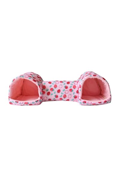 Choice1 strawberry Hamster Tunnel Bed Tunnel Rabbits Toy Soft Cave House for ...