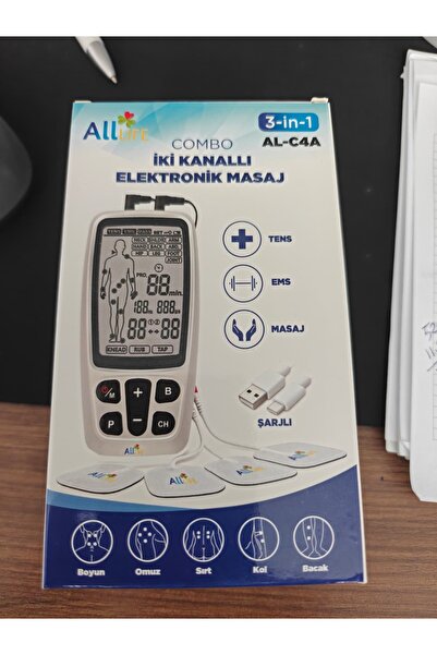 FİZYOPOL Portatif Tens,Ems,Masaj Cihazı ŞARJLI 6 PEDLİ