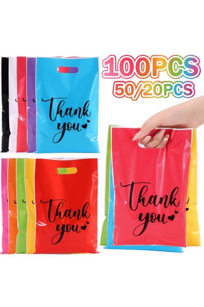 Choice 50 قطعة، 1، 20/50/100 قطعة، أكياس هدايا شكر، أكياس بلاستيكية لتغليف هد...