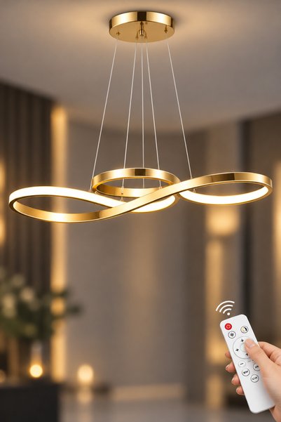 İstanbul Avize İstanbul Avize Nota Eskitme Kumandalı Ledli Modern 3 Renk Led ...