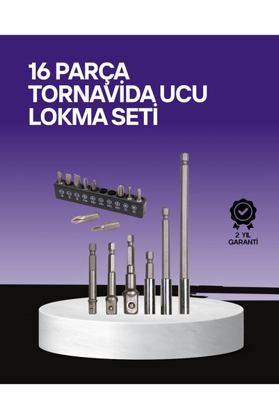 Eco Lounge Çok Amaçlı 16lı Bits Uç Seti Dayanıklı Tornavida Adaptör