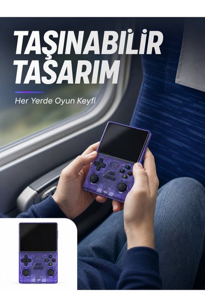 markentegra Kablosuz Kollu 3.5 İnç IPS Ekranlı Retro El Oyun Konsolu