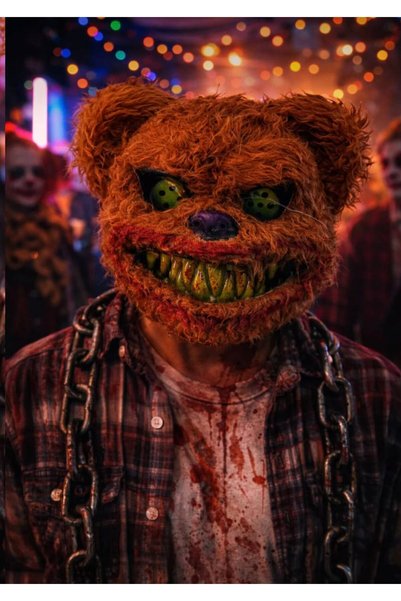 Moonstyle Collection Halloween Fredy Peluş Cadılar Bayramı Kostüm Maskesi
