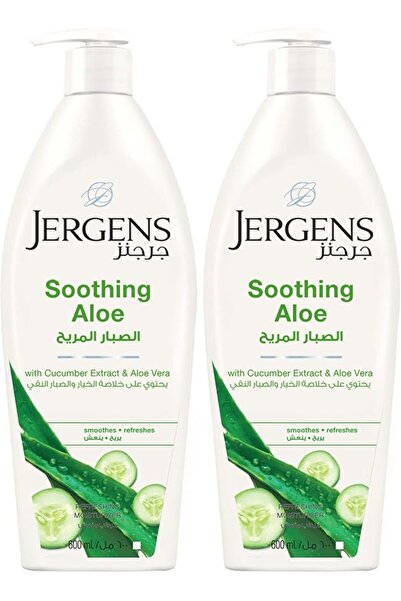 Jergens Soothing Aloe Body Lotion - 200 ml, Hydrating Aloe Vera & Cucumber Ex...