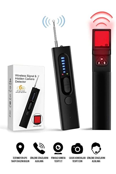 Gizli Kamera Dedektörü | GPS Takip & Dinleme Cihaz Bulucu RF Lazer Algılama Kamera Sinyal Dedektörü