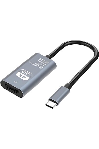 TAKYAKIŞTIR 7015 Type C To HDMI 4K 30HZ USB C HDMI kablo tipi C dizüstü bilgisayarlar için akıllı telefonlar ve