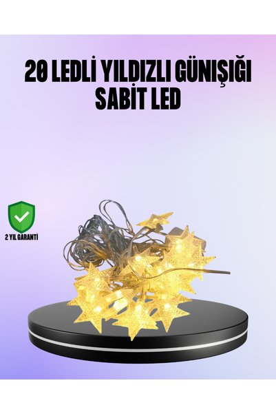 ucuzteknom 5 Meters Star-Shaped Led Strip Light Constant White Lighting