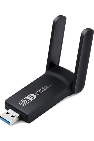 ART3 1300Mbps Wireless Adaptör Wifi Ağ Kartı Masaüstü Bilgisayar Pc ile Uyumlu Realtek RTL 8812BU USB3.0