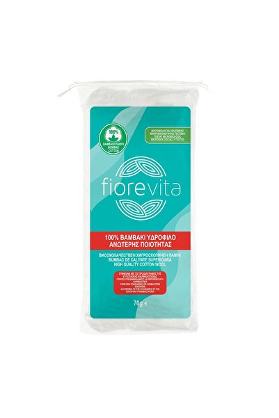 Fiorevita Vată de bumbac hidrofilă 70g - 100% Bumbac