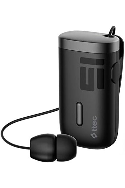 StepCo Macaron Makaralı Kablosuz Bluetooth Kulaklık Siyah 2KM174S