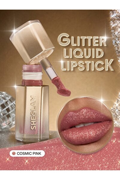 SHEGLAM Stardust Swipe Glitter Likit Ruj - Işıltılı ve Simli Dönüşen Likit Ruj