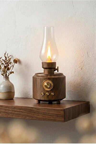 ART3 Nostaljik Taşınabilir Bluetooth Hoparlör Işıklı Gece Lambası Radyolu USB Aux Micro Girişli Retro Shi