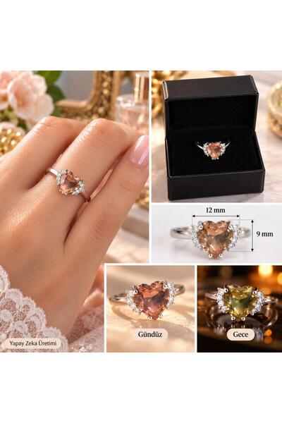 Hd Marketim Zultanite Ring 316 L Steel Adjustable Color Changing Sultanite wi...