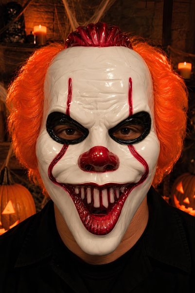 Patladı Gitti Halloween Korkunç Palyaço Maskesi – Cadılar Bayramı Parti ve Ko...