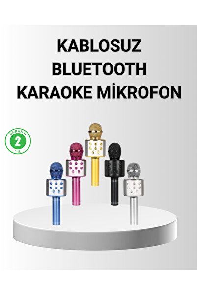 Marsilyan Bluetooth Karaoke Mikrofon – Yüksek Ses Kalitesi, Yankı Efektli, Uzun Ömürlü Pil AKL48JD5
